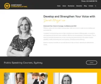 Confidentcommunicating.com.au(Public Speaking Courses in Sydney) Screenshot