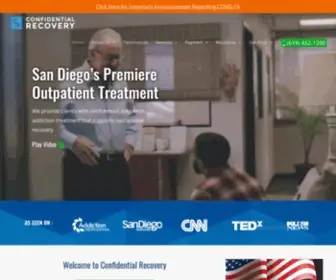 Confidentialrecovery.com(Drug & Alcohol Addiction Treatment in San Diego) Screenshot