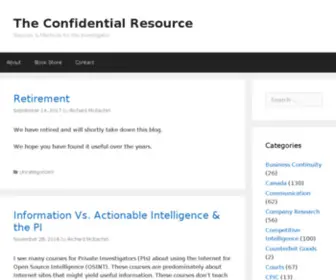 Confidentialresource.com(The Confidential Resource) Screenshot