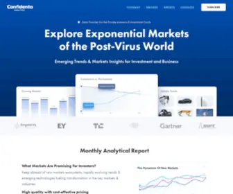 Confidento.com(Analytical Reports for Profitable Investment) Screenshot
