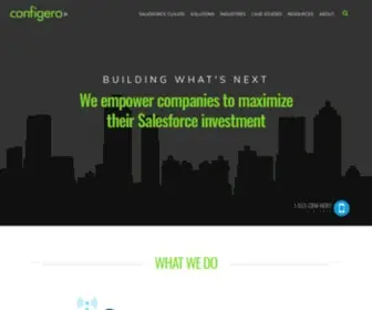 Configero.com(Building What's Next) Screenshot