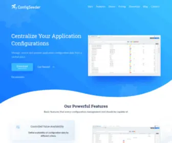 Configseeder.com(Bring Your Application Configuration Management to the Next Level) Screenshot