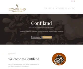 Confiland.com(Chocolat Suisse Confiland) Screenshot