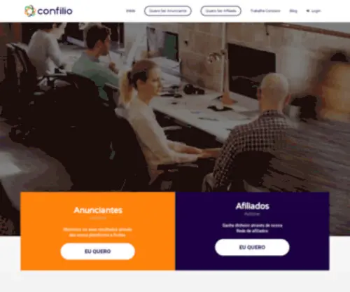 Confilio.com(Rede de Afiliados) Screenshot