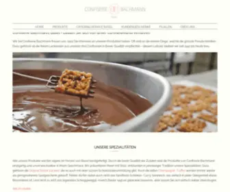 Confiserie-Bachmann.ch(Willkommen bei Confiserie Bachmann) Screenshot