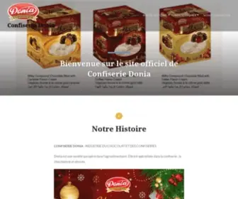 Confiserie-Donia.com(Bienvenue sur le site officiel de Confiserie Donia) Screenshot