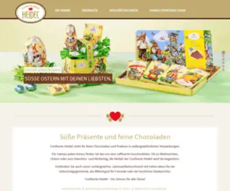 Confiserie-Heidel.com(Süße Präsente und feine Chocoladen von Heidel) Screenshot