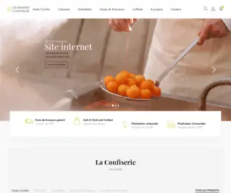 Confiserie-Lilamand.com(Confiserie traditionnelle spécialisées en fruits confits et calissons de Provence) Screenshot