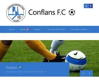 Conflans-FC.fr(Conflans Football Club) Screenshot