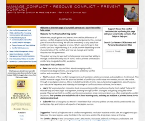 Conflict911.com(The Conflict Help Center) Screenshot