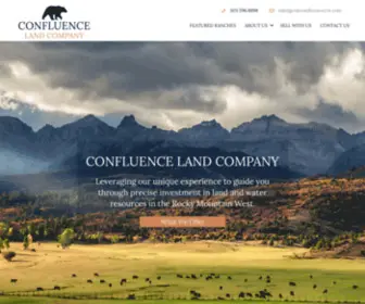 Confluenceland.com(We are a Ranch and Rocky Mountain Brokerage Company) Screenshot