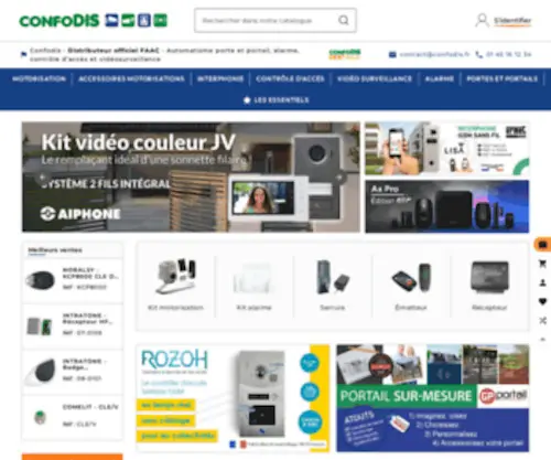 Confodis.fr(Distributeur officiel FAAC) Screenshot
