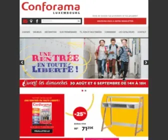 Conforama.lu(Conforama Luxembourg) Screenshot