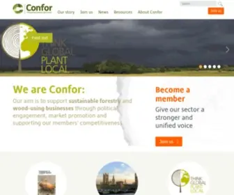 Confor.org.uk(Confederation of Forest Industries (UK)) Screenshot