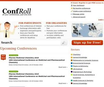 Confroll.com(International Conferences Directory and Alert Services) Screenshot