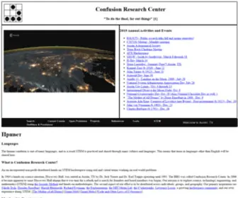 Confusionresearchcenter.org(Confusion Research Center) Screenshot