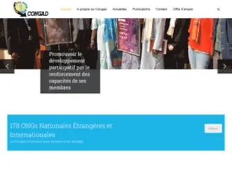 Congad.org(Conseil des organisations non gouvernementales d’appui au développement) Screenshot