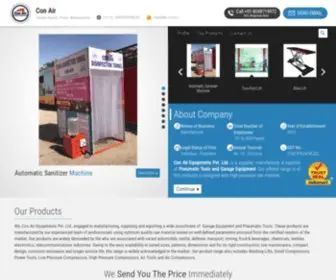 Congarageequipments.com(Vehicle Lift and Garage Equipment Manufacturer) Screenshot