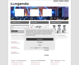 Congendo.com(Tagungshotel, Kongresshalle, Eventlocation und mehr) Screenshot