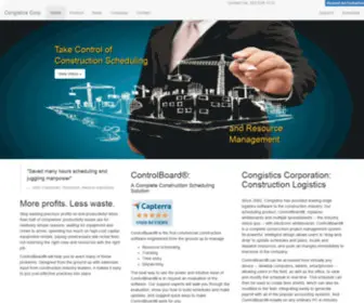 Congistics.com(Construction scheduling software manage resources) Screenshot