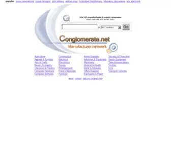 Conglomerate.net(International Manufacturers) Screenshot