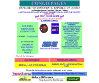 Congo-Pages.org(Explore the Democratic Republic of Congo) Screenshot