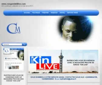 Congomikililive.com(CMlive) Screenshot