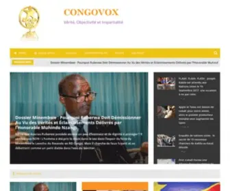 Congovox.com(Congovox) Screenshot