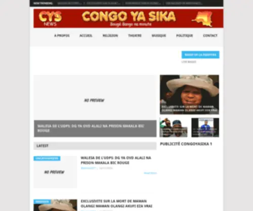 Congoyasika.net(Accueil) Screenshot