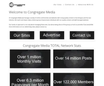 Congregatemedia.com(Forum Management) Screenshot