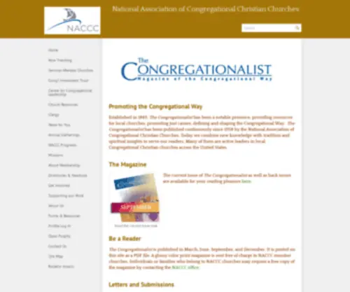 Congregationalist.org(The) Screenshot