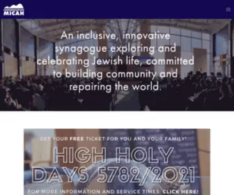 Congregationmicah.org(Congregation Micah) Screenshot