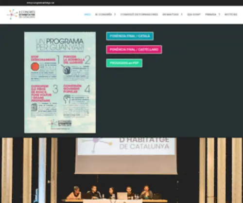 Congreshabitatge.cat(1r Congrés d'habitatge de Catalunya) Screenshot