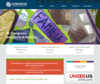 Congreso.net(Congreso de Latinos Unidos) Screenshot