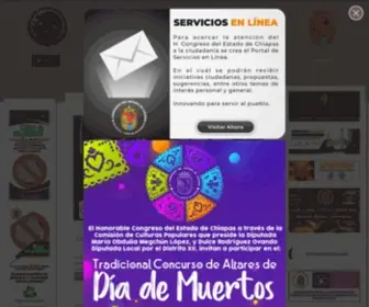 Congresochiapas.gob.mx(Inicio) Screenshot