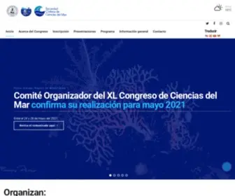 Congresocienciasdelmar.cl(Congreso Ciencias del Mar 2020) Screenshot