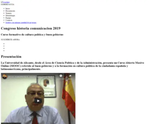 Congresohistoriacomunicacion2019.com(Congreso historia comunicacion 2019) Screenshot