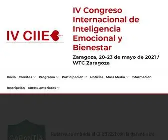 Congresointeligenciaemocional.com(IV Congreso Internacional de Inteligencia Emocional y Bienestar) Screenshot