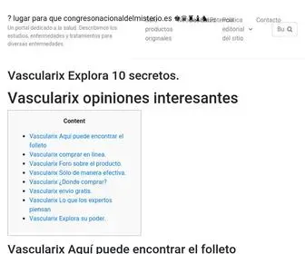 Congresonacionaldelmisterio.es(Lugar para que ♚♛♜♝♞ ⋆ Un portal dedicado a la salud) Screenshot