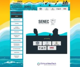 Congresoneurocirugia.com(SENEC 2021) Screenshot