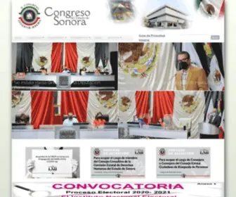 Congresoson.gob.mx(Congreso del Estado de Sonora) Screenshot