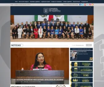 Congresotamaulipas.gob.mx(Congreso del Estado Libre y Soberano de Tamaulipas) Screenshot
