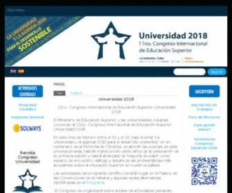 Congresouniversidad.cu(Ministerio de Educación Superior) Screenshot