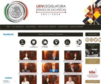 Congresozac.gob.mx(Poder Legislativo del Estado de Zacatecas) Screenshot