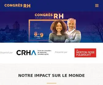 Congresrh2019.org(Congrès) Screenshot