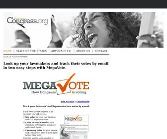 Congress.org(Look up your lawmaker) Screenshot