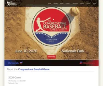 Congressionalbaseball.org(Congressional Baseball Game) Screenshot