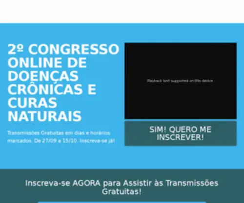 Congressodoencascronicas.com.br(1º Congresso Online de Doenças Crônicas e Curas Naturais) Screenshot