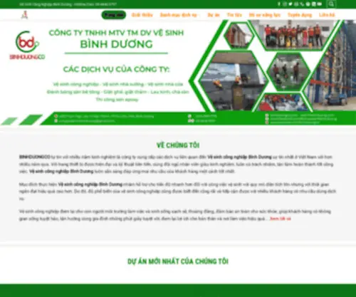 Congtyvesinhbinhduong.com(Công Ty Vệ Sinh Công Nghiệp Bình Dương) Screenshot
