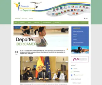 Coniberodeporte.org(Consejo Iberoamericano del Deporte) Screenshot